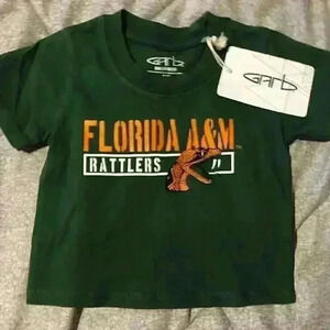 GARB Florida A&M‎ Rattlers Baby Tshirt NWT 3M